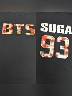 BTS SUGA 93 Tee Black Large